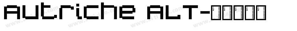 Autriche ALT字体转换